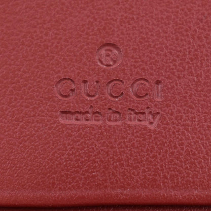 GUCCI Marmont GG Matelasse Leather Card Case Wallet Red 466492