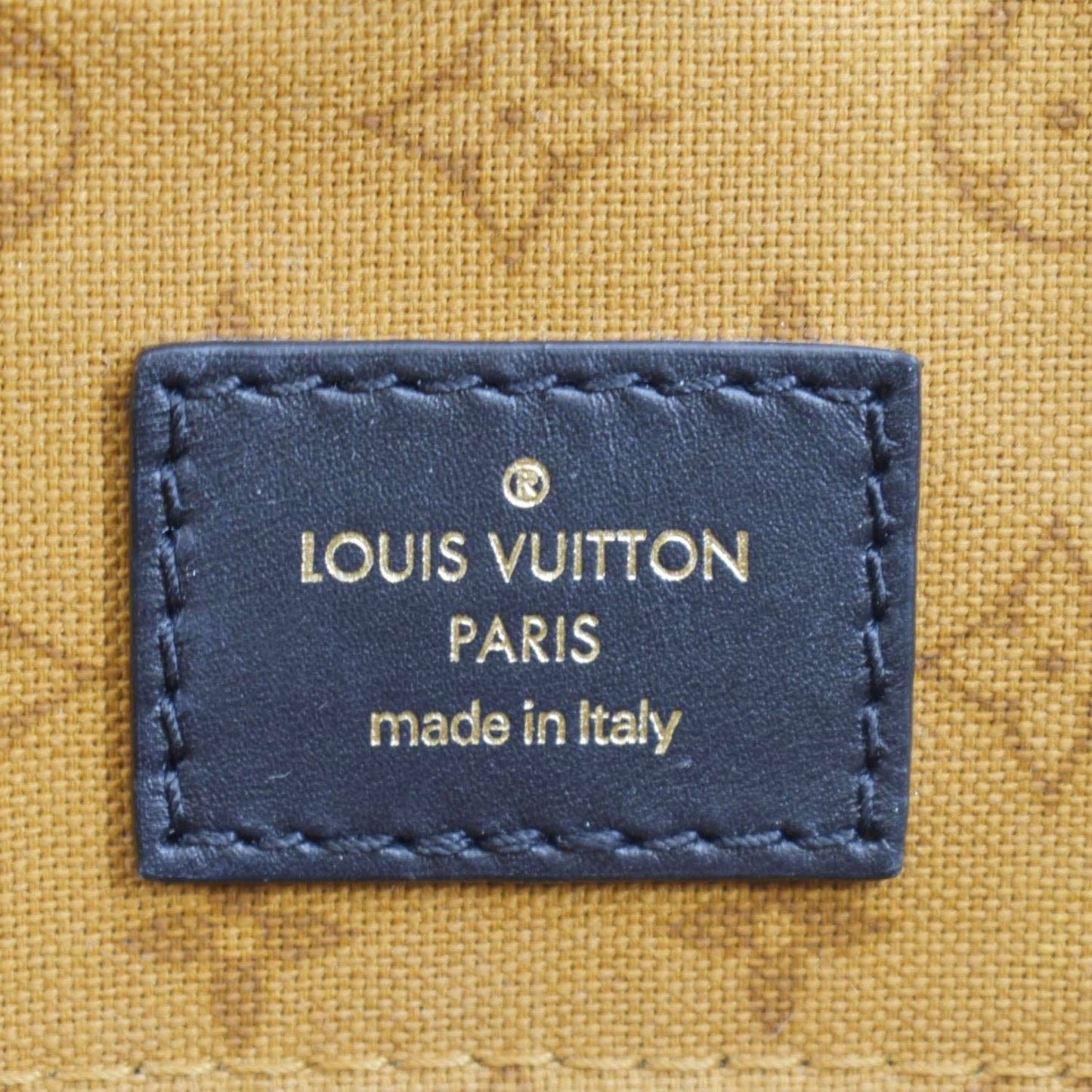 LOUIS VUITTON Onthego GM Crafty Monogram Giant Canvas Shoulder Bag Caramel