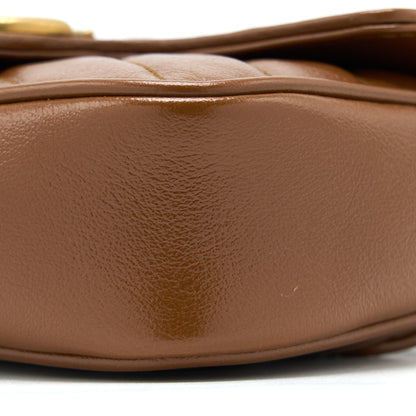 Gucci GG Marmont Super Mini Calfskin Caramel
