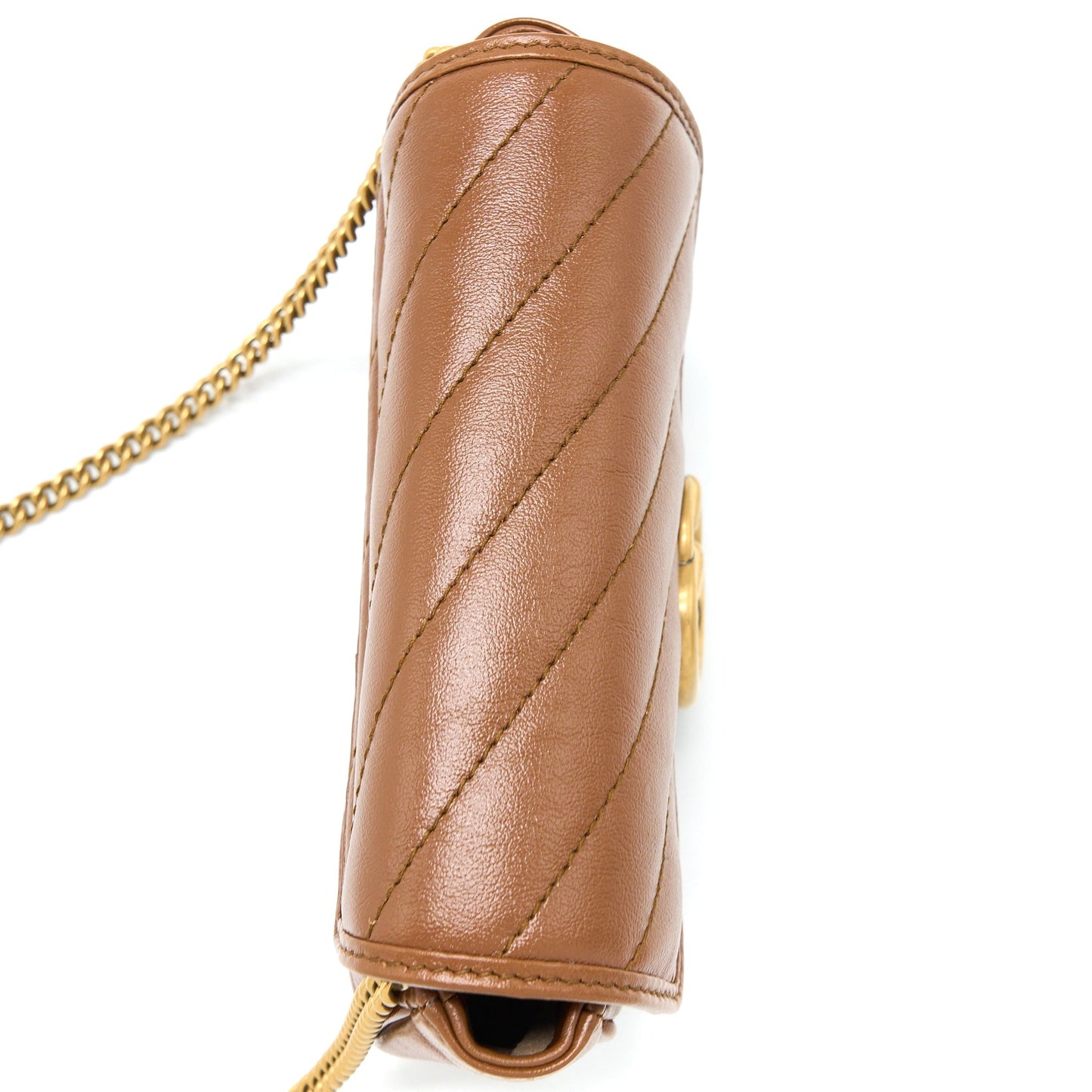 Gucci GG Marmont Super Mini Calfskin Caramel