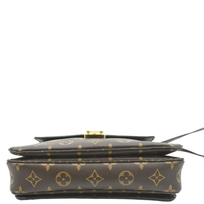 LOUIS VUITTON Metis Pochette Monogram Canvas Crossbody Bag Brown