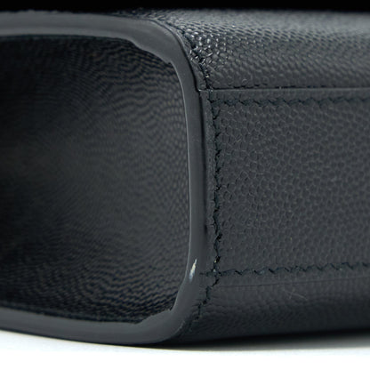 Saint Laurent Small Kate Bag Grained Calfskin Black GHW