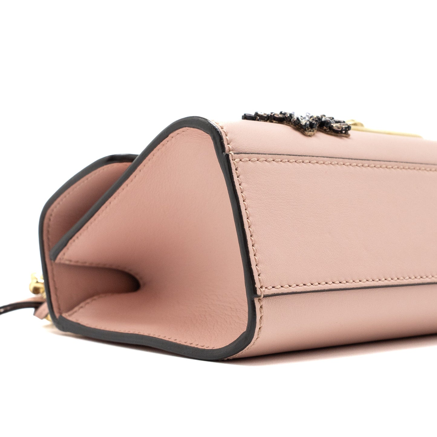 Gucci Padlock Chain Bag Crystal Star Limited Calfskin Pink