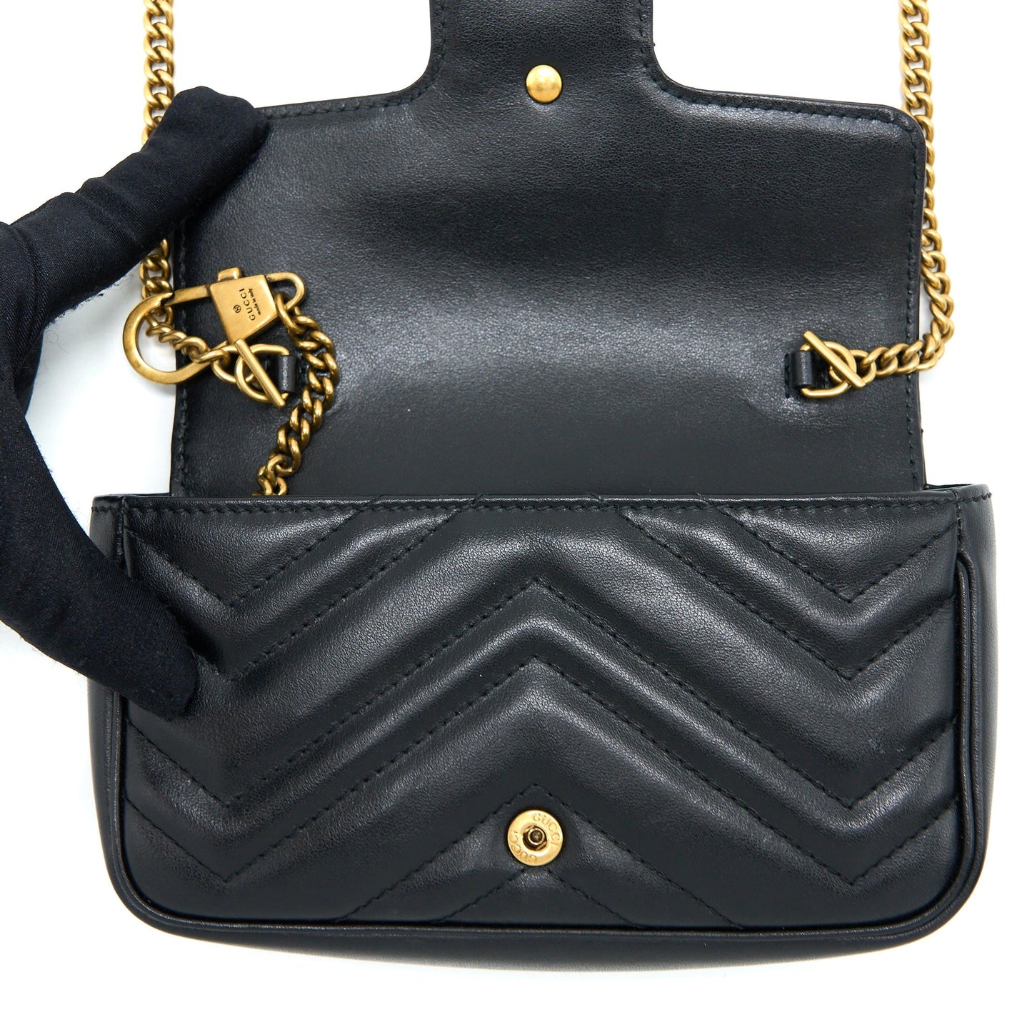 Gucci GG Marmont Super Mini Bag Calfskin Black