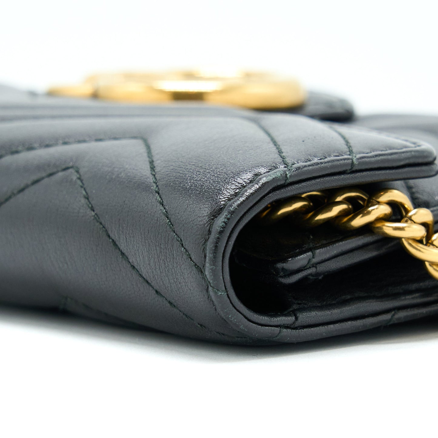 Gucci Marmont Wallet On Chain Black