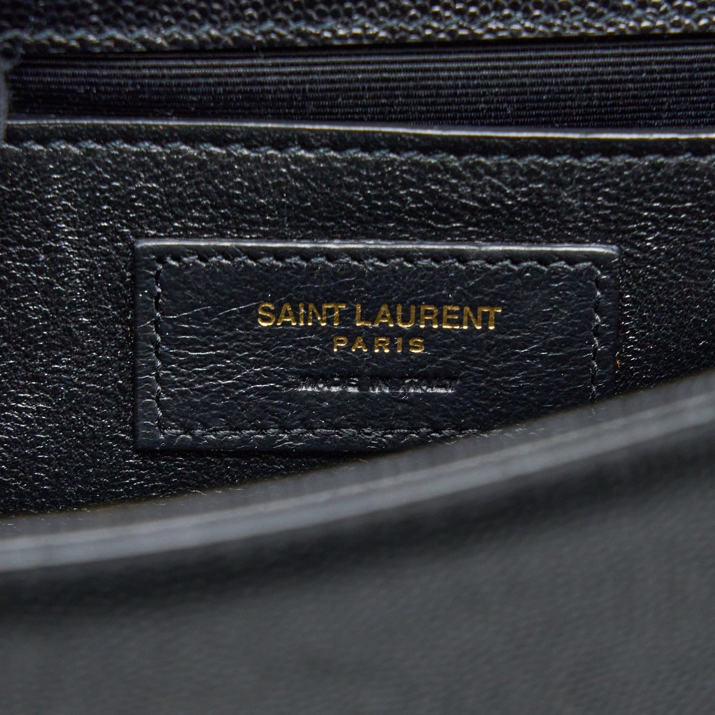 Saint Laurent Small Kate Bag Grained Calfskin Black GHW
