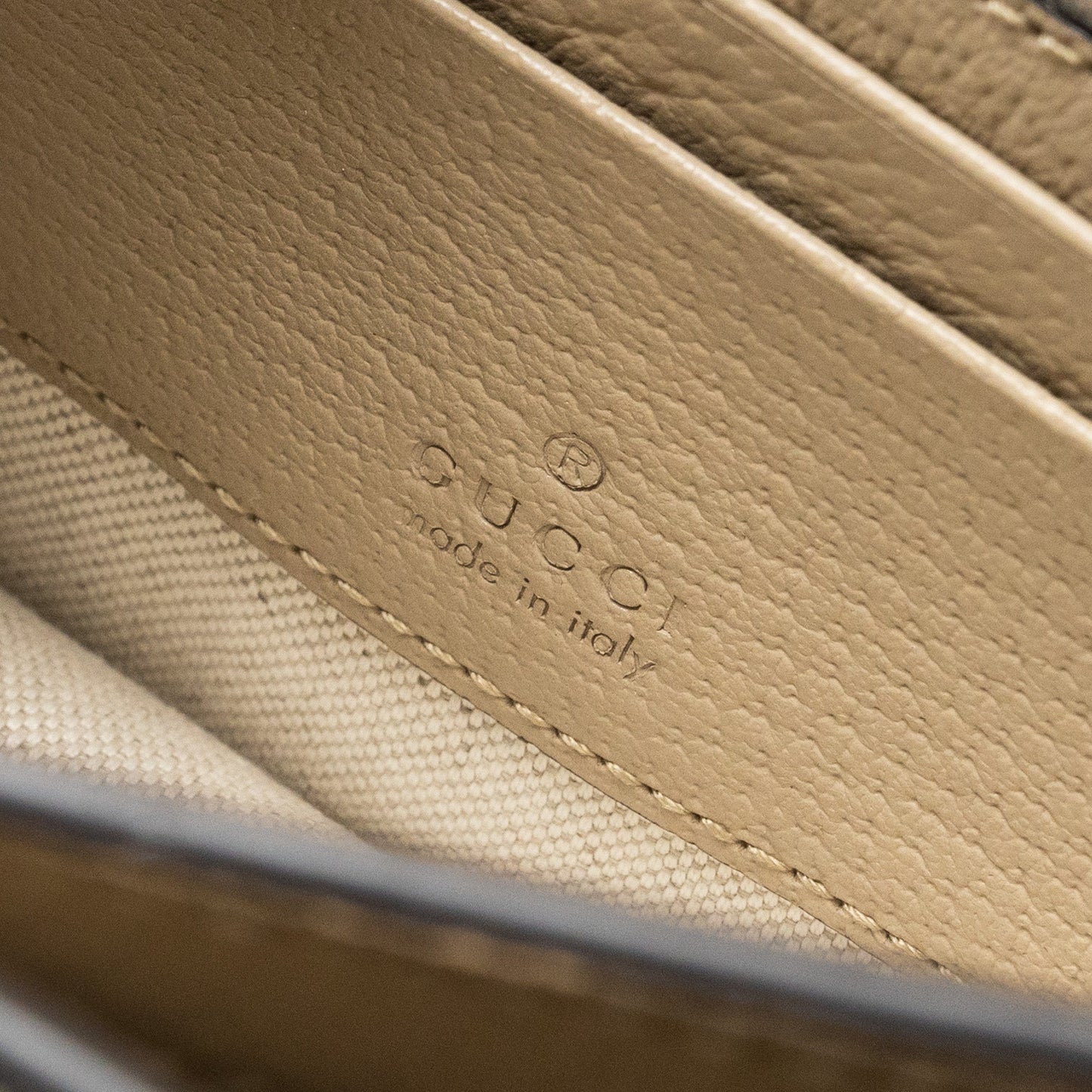 Gucci Interlock GG logo Crossbody messanger bag canvas/ calfskin light grey
