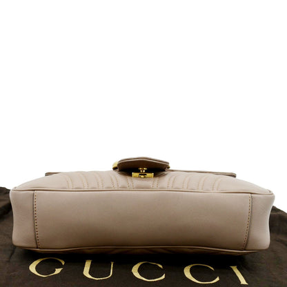 GUCCI GG Marmont Medium Matelasse Shoulder Bag Dusty Pink 443496