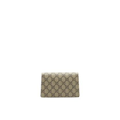 GUCCI DIONYSUS GG SUPREME SUPER MINI BAG BEIGE