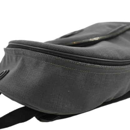 GUCCI Interlocking G Coated Canvas Backpack Black 223705