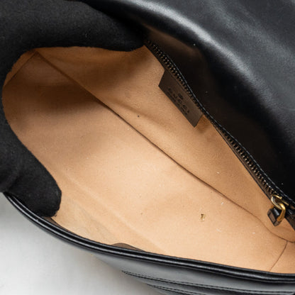 Gucci Small GG Marmont Shoulder Bag calfskin Black
