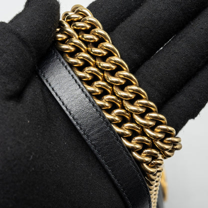Gucci Small GG Marmont Shoulder Bag calfskin Black