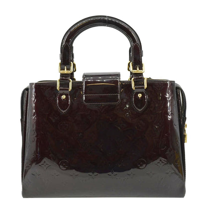 LOUIS VUITTON Melrose Avenue Monogram Vernis Leather Satchel Bag Amarante