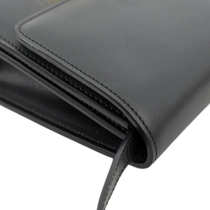 FENDI Fab Leather Crossbody Bag Black