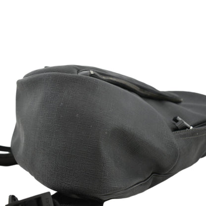 GUCCI Interlocking G Coated Canvas Backpack Black 223705
