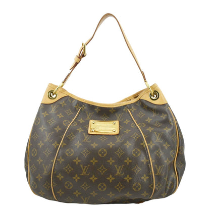 LOUIS VUITTON Galliera PM Monogram Canvas Hobo Shoulder Bag Brown