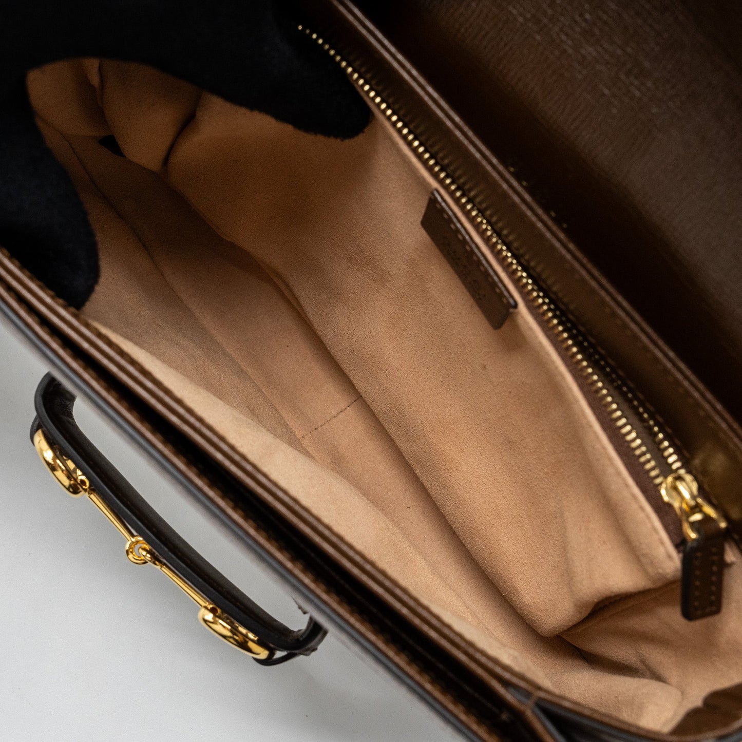 Gucci Horsebit 1955 Shoulder Bag GG Supreme Canvas / Leather Brown