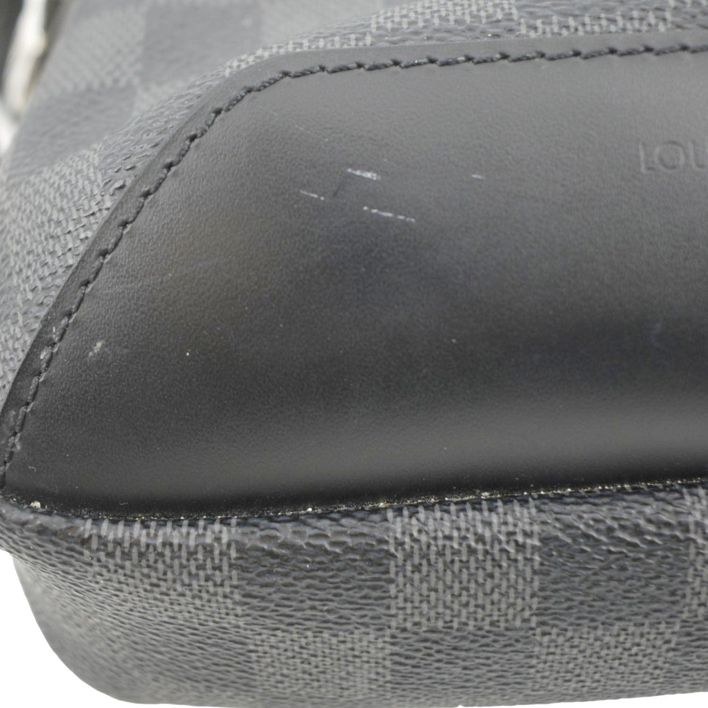 LOUIS VUITTON Avenue Sling Damier Graphite Backpack Bag Black