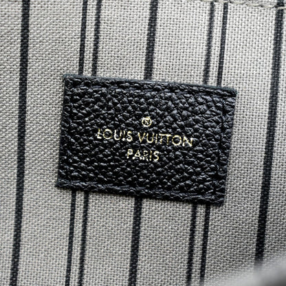 LOUIS VUITTON Metis Pochette Empreinte Leather Crossbody Bag Black