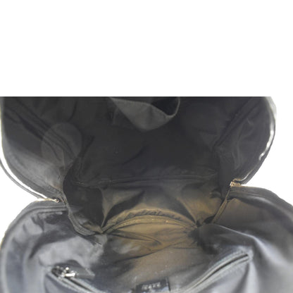 GUCCI Interlocking G Coated Canvas Backpack Black 223705