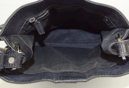 Gucci Vintage Black GG Short Strap Shoulder Bag