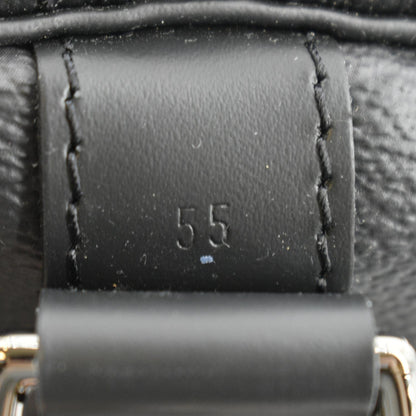 LOUIS VUITTON Keepall 55 Bandouliere Monogram Eclipse Travel Bag Black