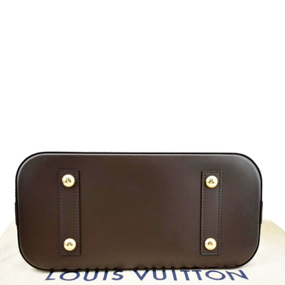 LOUIS VUITTON Alma PM Damier Ebene Satchel Bag Brown
