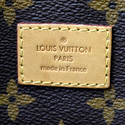 LOUIS VUITTON Melie Monogram Canvas Hobo Bag Brown