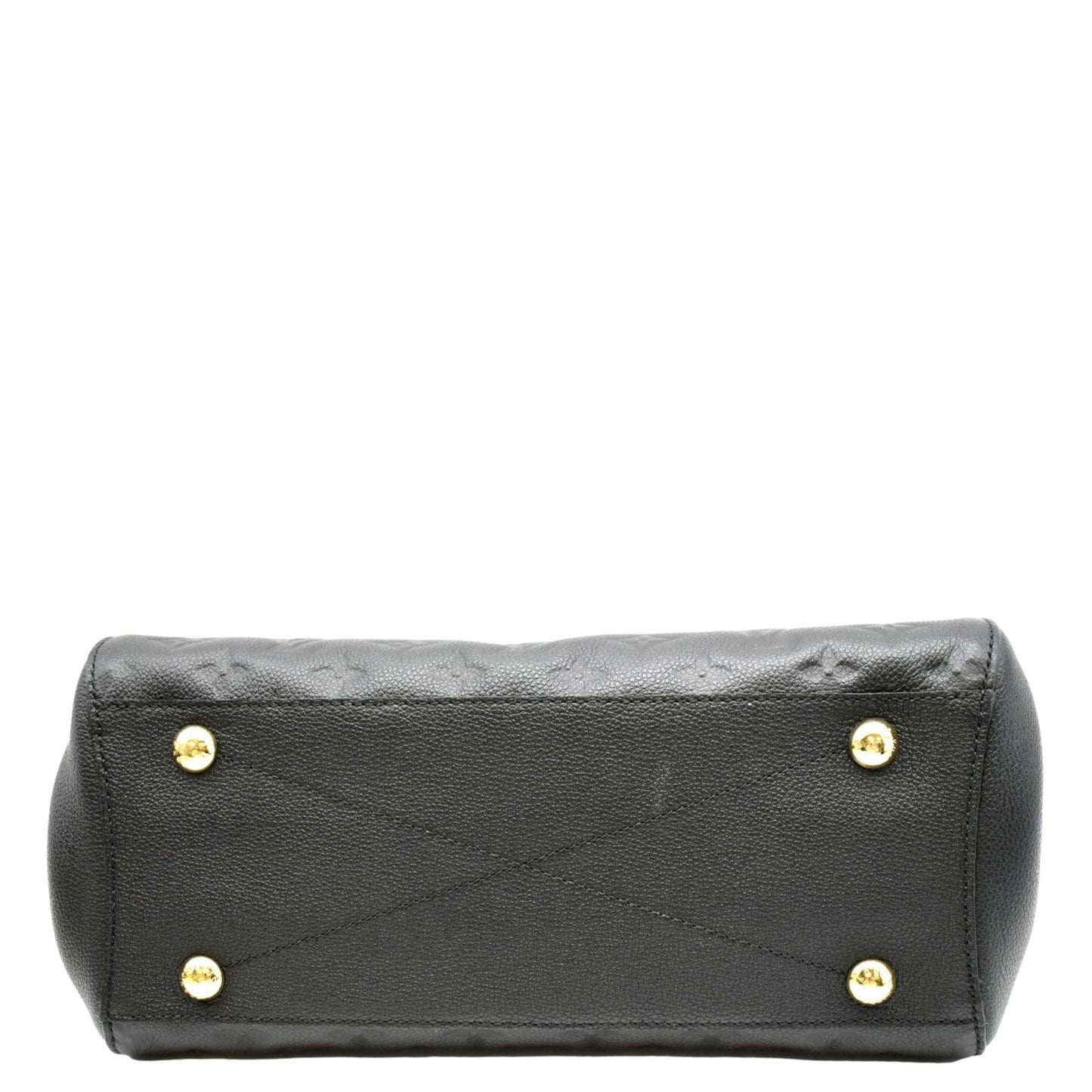 LOUIS VUITTON Montaigne MM Monogram Empreinte Satchel Bag Black