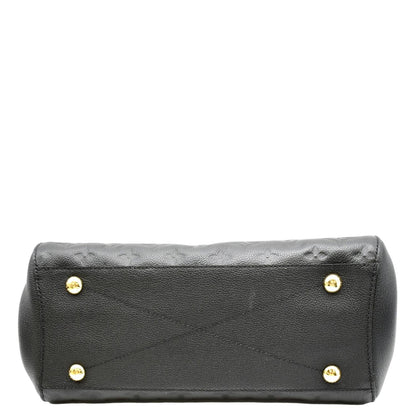 LOUIS VUITTON Montaigne MM Monogram Empreinte Satchel Bag Black