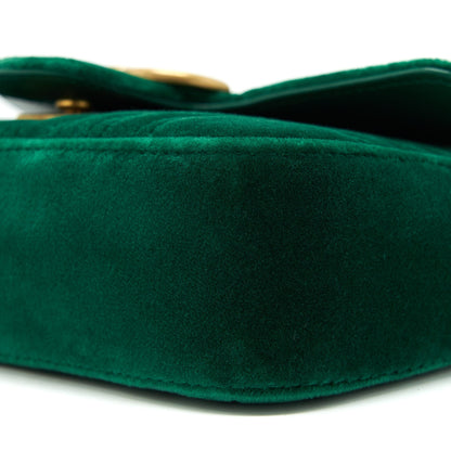 Gucci mini marmont Bag Velvet Green