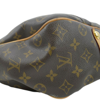 LOUIS VUITTON Galliera PM Monogram Canvas Hobo Shoulder Bag Brown