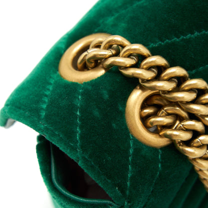 Gucci mini marmont Bag Velvet Green