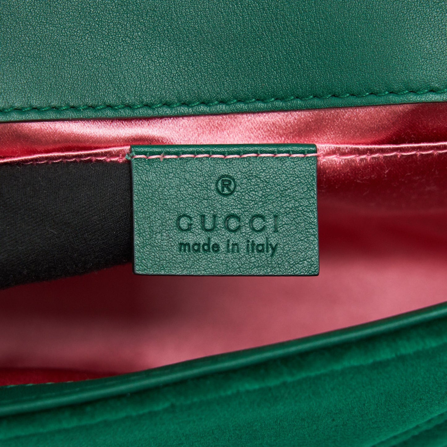 Gucci mini marmont Bag Velvet Green