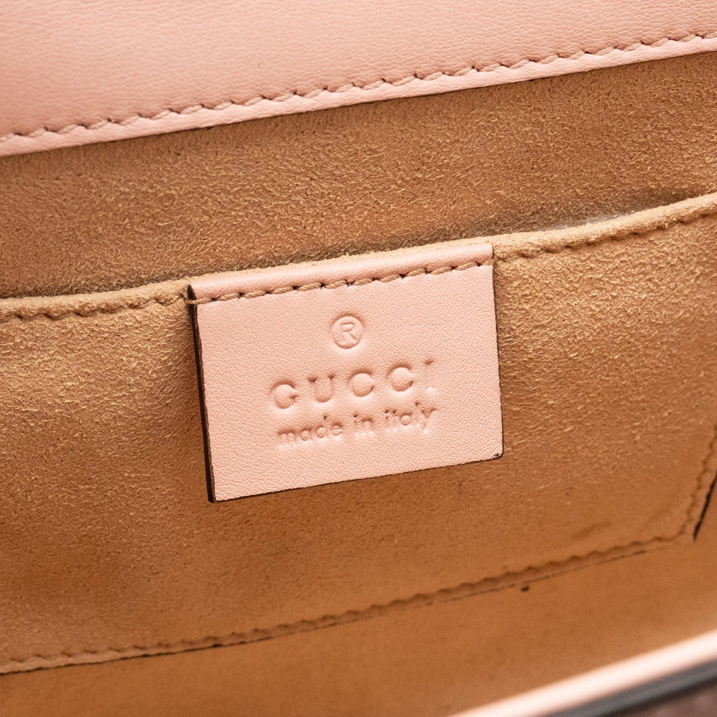 Gucci Padlock Chain Bag Crystal Stars Calfskin Pink