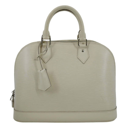 LOUIS VUITTON Alma PM Epi Leather Satchel Bag Ivory