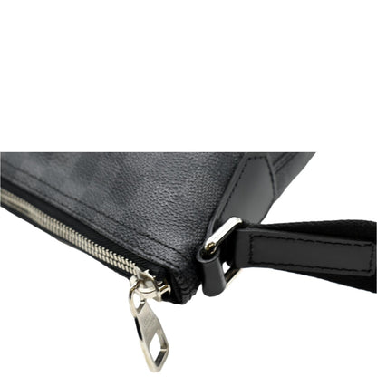 LOUIS VUITTON Mick Damier Graphite Messenger Crossbody Bag Black