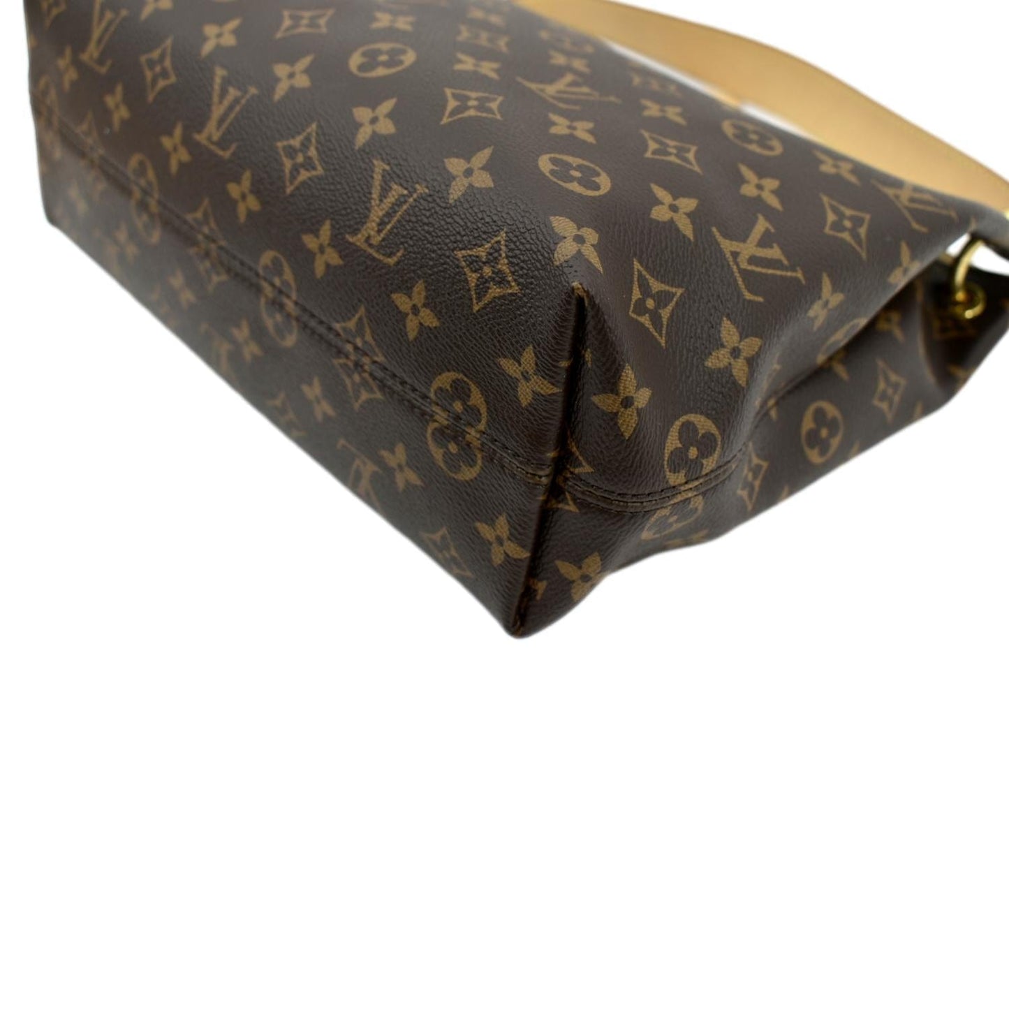 LOUIS VUITTON Graceful PM Monogram Canvas Hobo Bag Brown