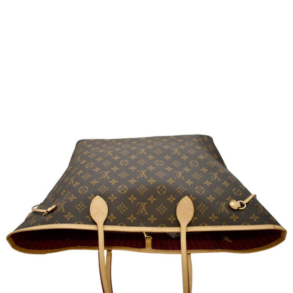LOUIS VUITTON Neverfull GM Monogram Canvas Tote Bag Brown
