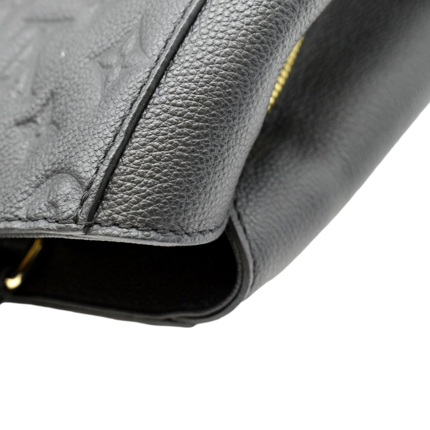 LOUIS VUITTON Montaigne MM Monogram Empreinte Satchel Bag Black