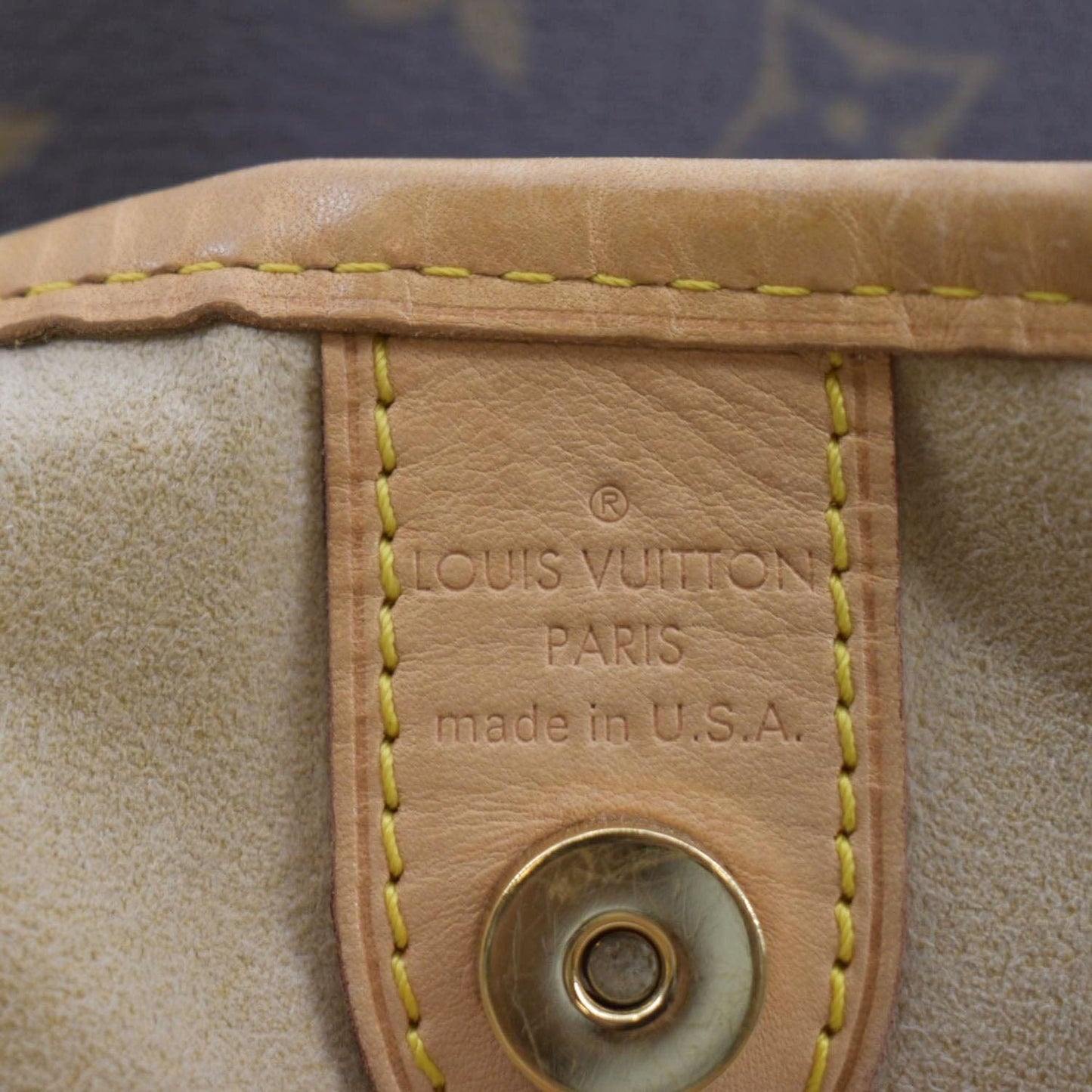 LOUIS VUITTON Galliera PM Monogram Canvas Hobo Shoulder Bag Brown
