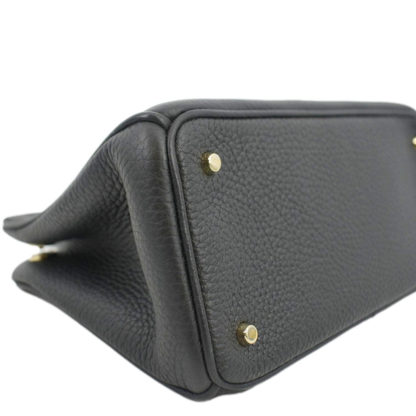 CHRISTIAN DIOR Diorissimo Leather Tote Bag Black