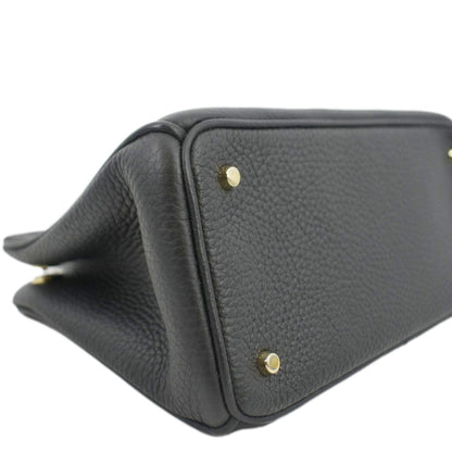 CHRISTIAN DIOR Diorissimo Leather Tote Bag Black