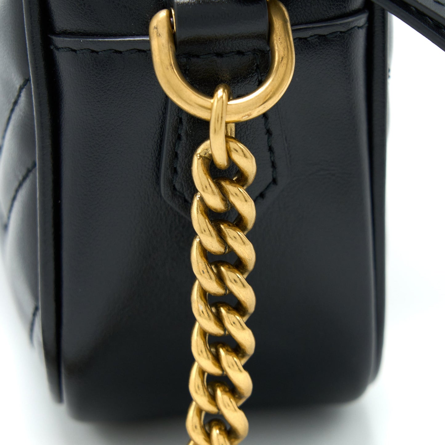 Gucci GG Mini Marmont Matelassé Bag Black