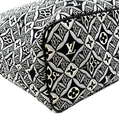 LOUIS VUITTON Since 1854 Neverfull MM Jacquard Shoulder Bag Grey