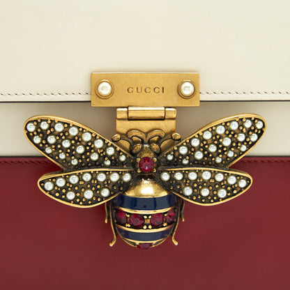 Gucci Queen Margaret Top Handle Bag White/ Red