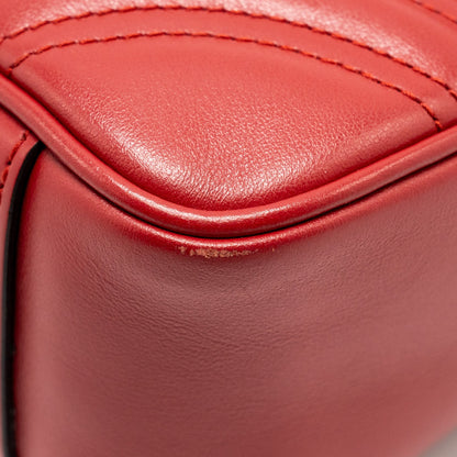 Gucci Small GG Marmont Bag Calfskin Red Brushed