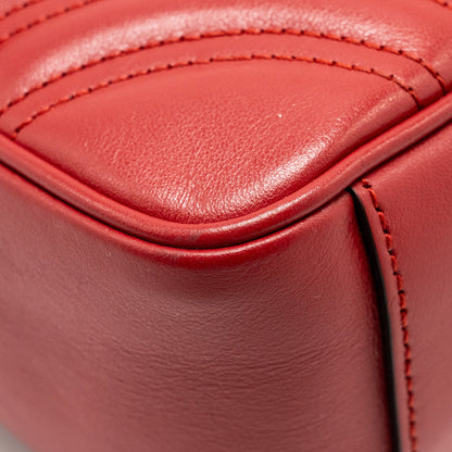 Gucci Small GG Marmont Bag Calfskin Red Brushed