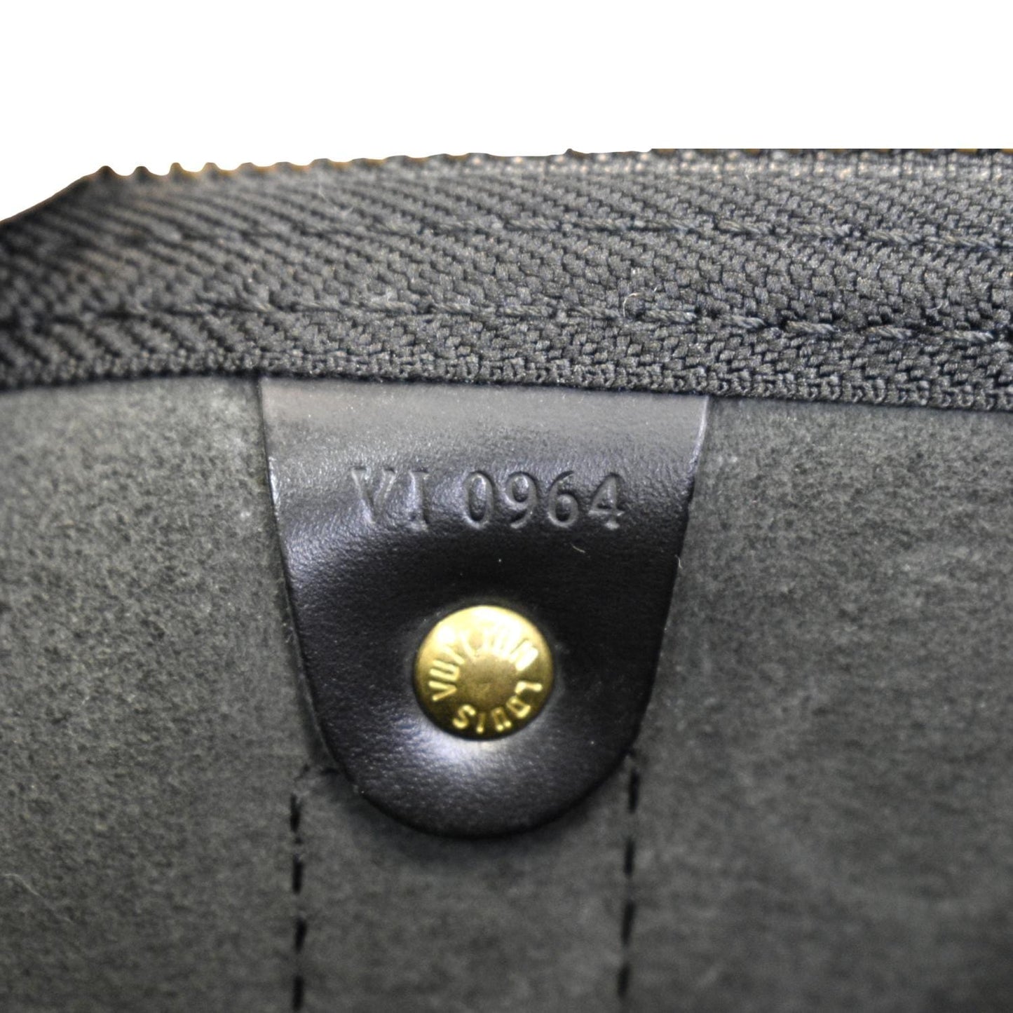 LOUIS VUITTON Keepall 45 Epi Leather Travel Bag Black