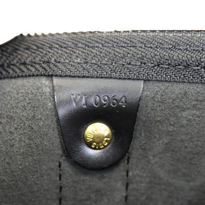 LOUIS VUITTON Keepall 45 Epi Leather Travel Bag Black
